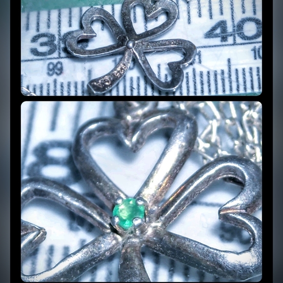 3 Leaf Clover Silver Pendant - Picture 8 of 15